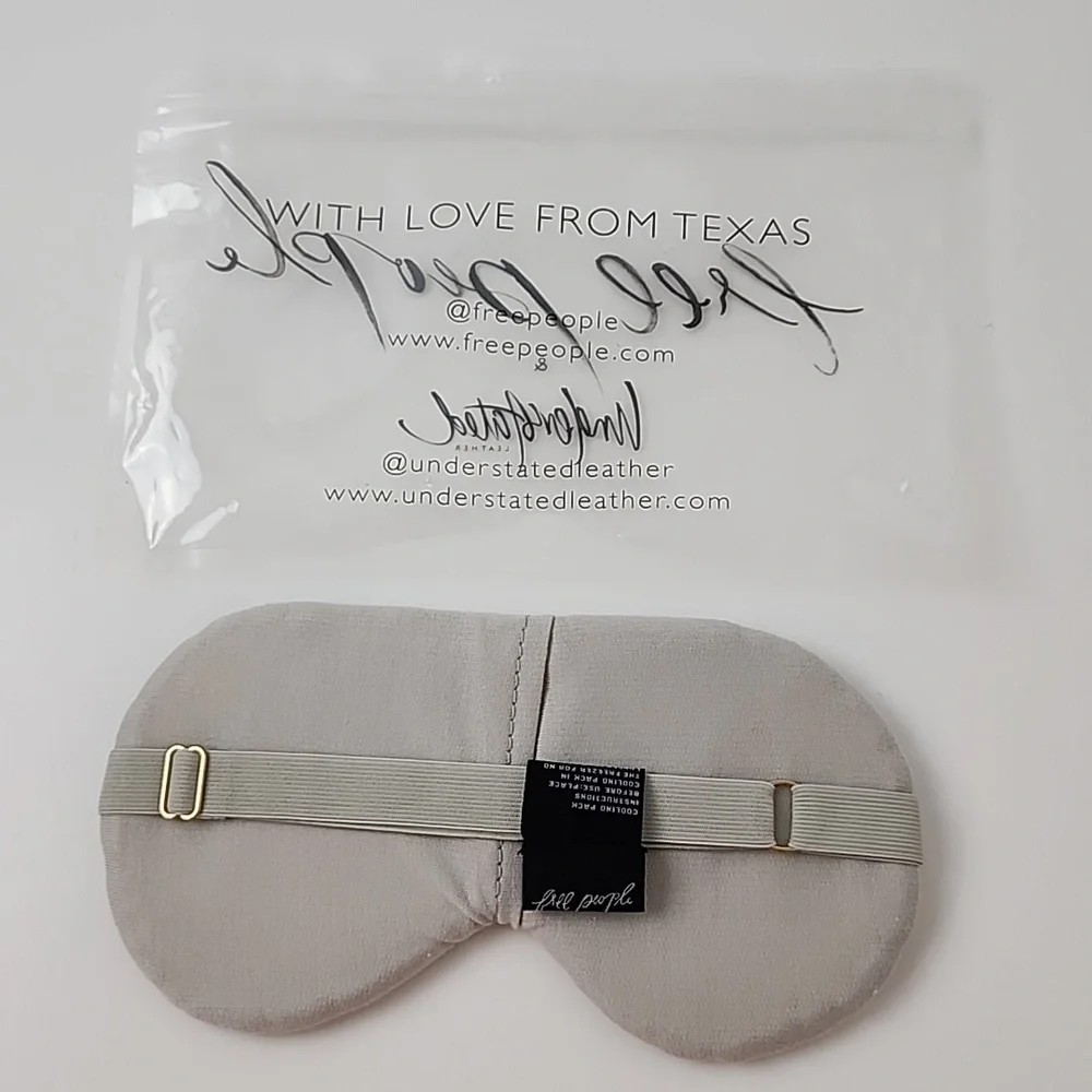 Free People & Understated Vegan Leather Starry Eyed Sleep Cooling Eye Mask Mint